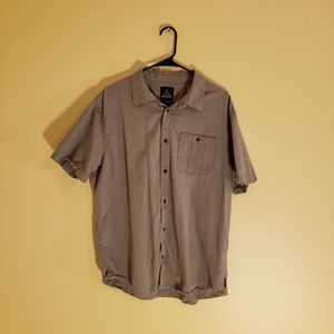 Prana Men's XL Short Sleeve Button Down Shirt